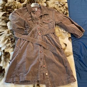 Anthropologie “PILCRC” corduroy, dress with a belt